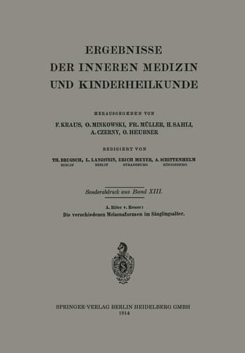 Die verschiedenen Melaenaformen im Säuglingsalter