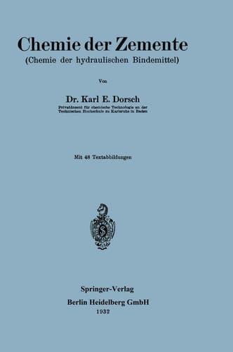 Chemie der Zemente Chemie der hydraulischen Bindemittel