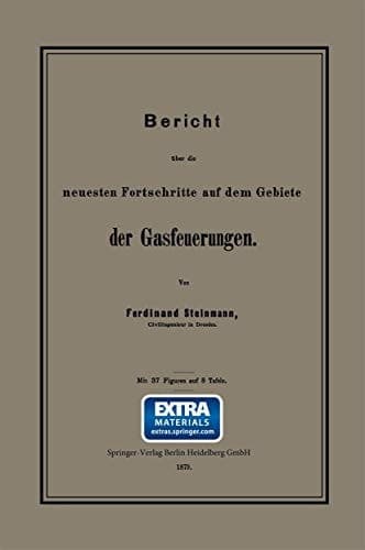 Bericht Über Die Neuesten Fortschritte Auf Dem Gebiete Der Gasfeuerungen (German Edition)