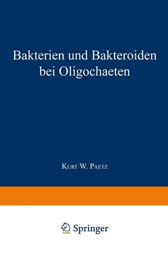 Bakterien und Bakteroiden bei Oligochaeten: Inaugural-Dissertation zur Erlangung der Doktorwürde der Hohen Philosophischen Fakultät der Universität zu Greifswald (German Edition)