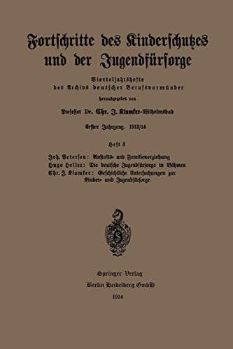 Fortschritte des Kinderschutzes und der Jugendfürsorge