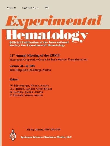 11th Annual meeting of the EBMT European Cooperative Group for Bone Marrow Transplantation