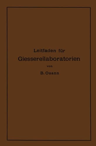 Leitfaden für Gießereilaboratorien (German Edition)