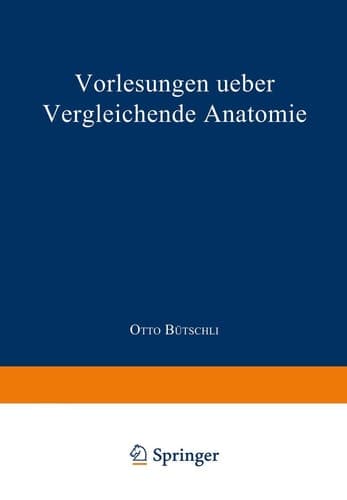 Vorlesungen ueber vergleichende Anatomie Band 1