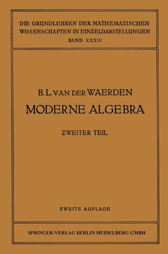 Moderne Algebra