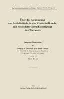Über die Anwendung von Schlafmitteln in der Kinderheilkunde, mit besonderer Berücksichtigung des Nirvanols Inaugural-Dissertation zur Erlangung der Doktorwürde in der Medizin, Chirurgie und Geburtshilfe der Hohen medizinischen Fakultät der Georg-August-Universität zu Göttingen