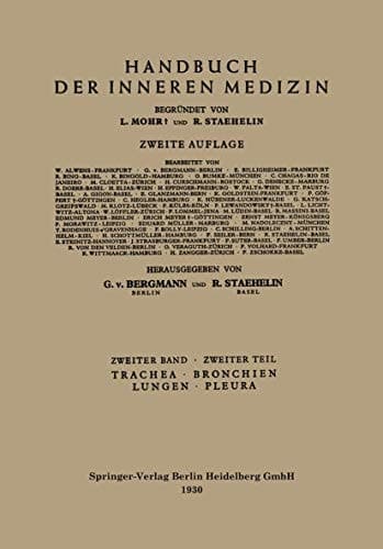 Trachea, Bronchien, Lungen, Pleura Zweiter Band / 2. Teil Zirkulationsorgane; Mediastinum; Zwerchfell; Luftwege; Lungen; Pleura