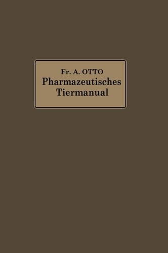 Pharmazeutisches Tier-Manual (German Edition)