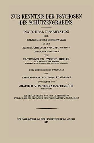 Zur Kenntnis der Psychosen des Schützengrabens