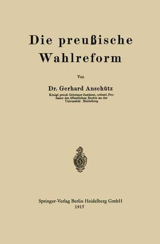 Die preußische Wahlreform