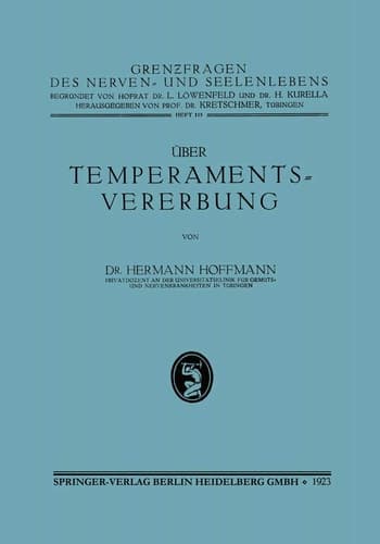 Über Temperamentsvererbung