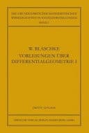 Vorlesungen über Differentialgeometrie und Geometrische Grundlagen von Einsteins Relativitt̃stheorie Elementare Differentialgeometrie