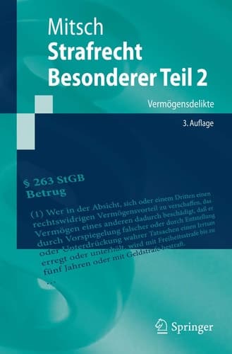 Strafrecht, Besonderer Teil 2 Vermögensdelikte