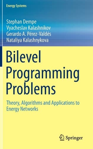 Bilevel Programming Problems Theory, Algorithms and Applications to Energy Networks