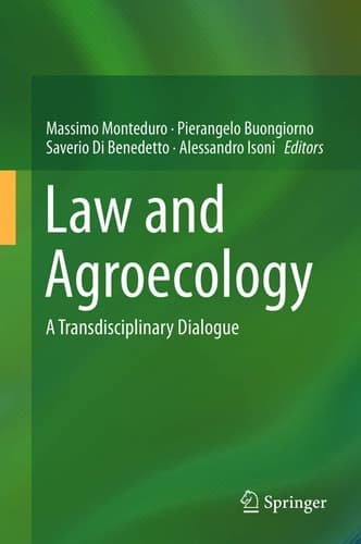 Law and Agroecology A Transdisciplinary Dialogue