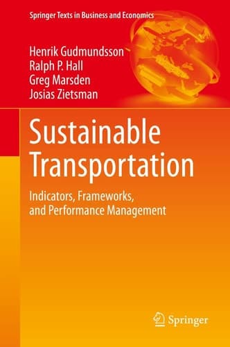Sustainable Transportation Indicators, Frameworks, and Performance Management