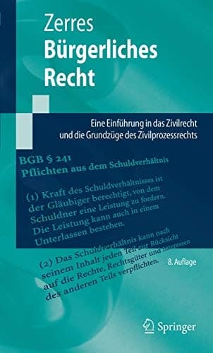 Bürgerliches Recht Eine Einführung in das Zivilrecht und die Grundzüge des Zivilprozessrechts