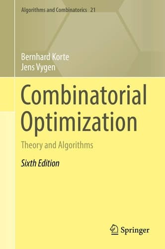 Combinatorial Optimization Theory and Algorithms