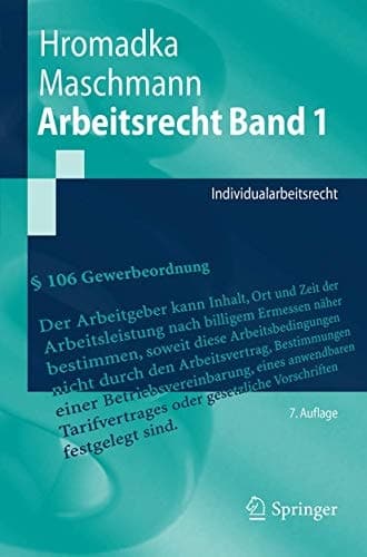 Arbeitsrecht Band 1 Individualarbeitsrecht