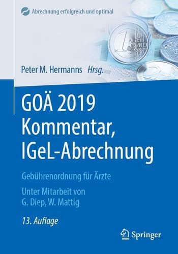 GOÄ 2019 Kommentar, IGeL-Abrechnung Gebührenordnung für Ärzte