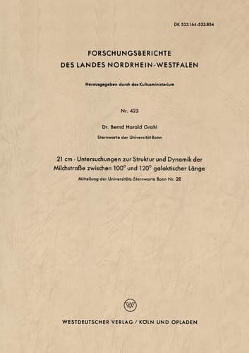 21 cm - Untersuchungen zur Struktur und Dynamik der Milchstraße zwischen 100° und 120° galaktischer Länge