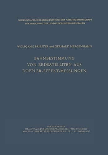 Bahnbestimmung von Erdsatelliten aus Doppler-Effekt-Messungen