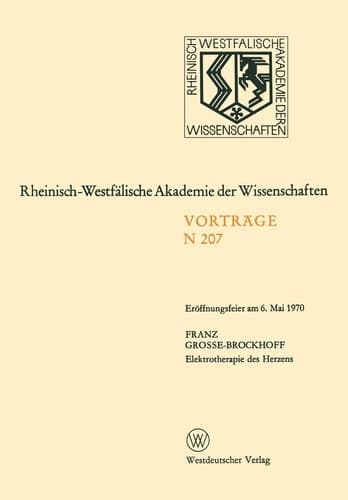 Elektrotherapie des Herzens Eröffnungsfeier am 6. Mai 1970