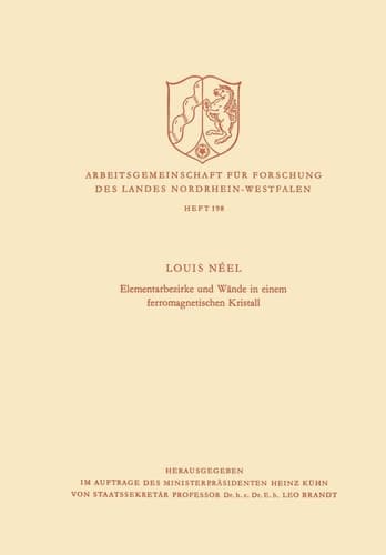 Elementarbezirke und Wände in einem ferromagnetischen Kristall