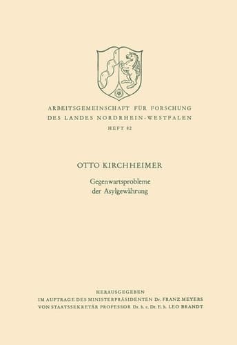 Gegenwartsprobleme der Asylgewährung