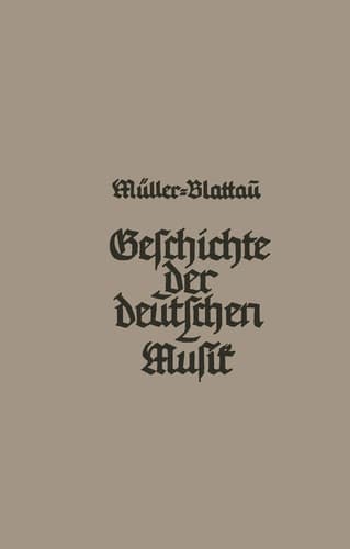 Geschichte der deutschen Musik (German Edition)