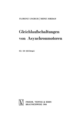 Gleichlaufschaltungen von Asynchronmotoren (German Edition)