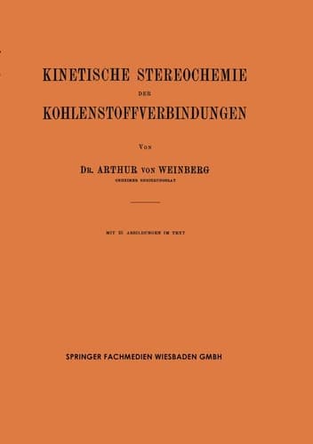 Kinetische Stereochemie der Kohlenstoffverbindungen (German Edition)