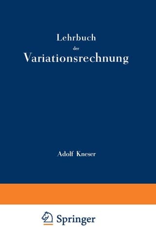 Lehrbuch der Variationsrechnung (German Edition)