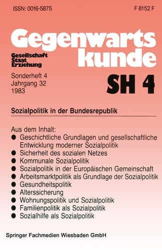 Sozialpolitik in der Bundesrepublik