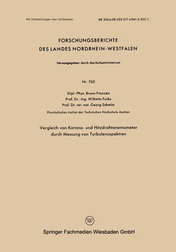 Vergleich von Korona- und Hitzdrahtanemometer durch Messung von Turbulenzspektren