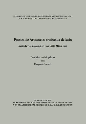 Poetica de Aristoteles traducida de latin Ilustrada y comentada por Juan Pablo Martir Rizo