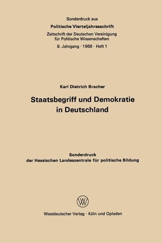 Staatsbegriff und Demokratie in Deutschland (German Edition)