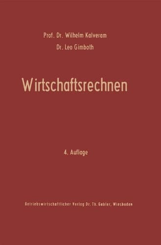Wirtschaftsrechnen Grundriß der kaufmännischen Arithmetik