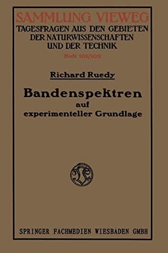 Bandenspektren: auf experimenteller Grundlage (Sammlung Vieweg) (German Edition)