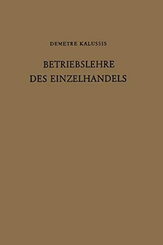 Betriebslehre des Einzelhandels