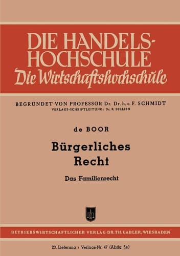 Bürgerliches Recht Das Familienrecht