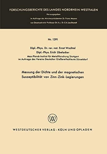 Messung der Dichte und der magnetischen Suszeptibilität von Zinn-Zink-Legierungen