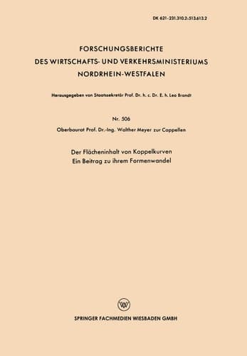 Der Flächeninhalt von Koppelkurven Ein Beitrag zu ihrem Formenwandel