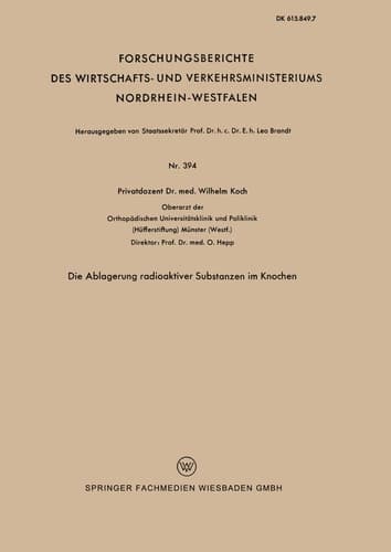 Die Ablagerung radioaktiver Substanzen im Knochen