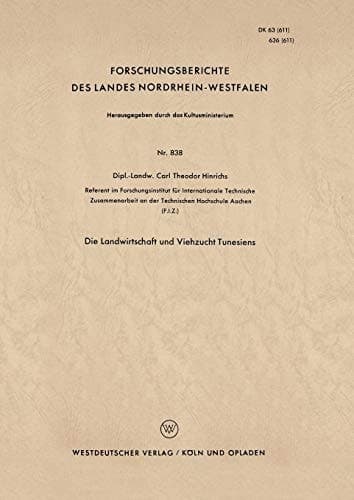 Die Landwirtschaft und Viehzucht Tunesiens