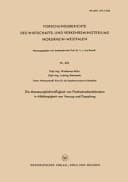 Die Masseungleichmäßigkeit von Flachsstreckenbändern in Abhängigkeit von Verzug und Dopplung