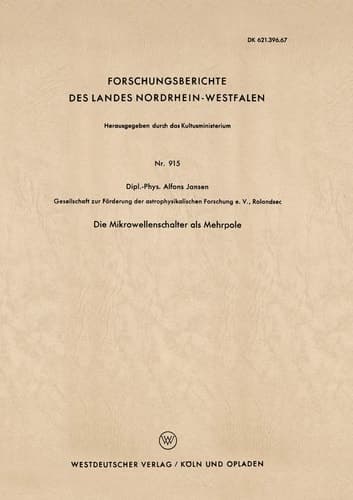 Die Mikrowellenschalter als Mehrpole