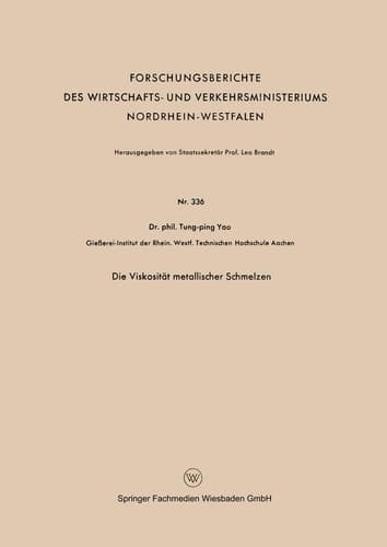 Die Viskosität metallischer Schmelzen