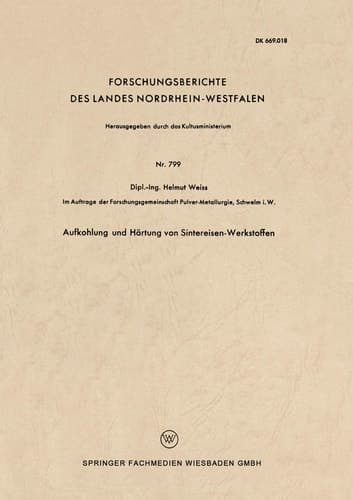 Aufkohlung und Härtung von Sintereisen-Werkstoffen