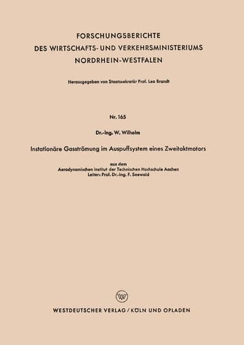 Instationäre Gasströmung im Auspuffsystem eines Zweitaktmotors